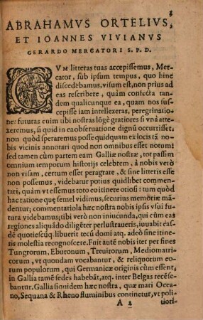 Itinerarivm Per Nonnvllas Galliae Belgicae partes, Abrahami Ortelii Et Ioannis Viviani