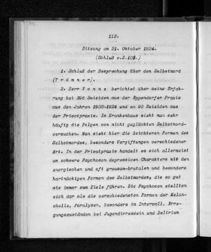 Sitzung am 21. Oktober 1924.