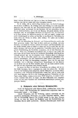 Steigende oder fallende Kriminalität : [Mitteilungen]