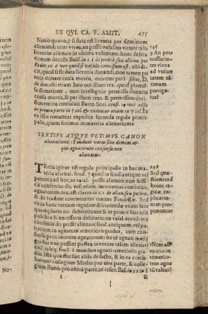 Tertius Atque Ultimus Canon.