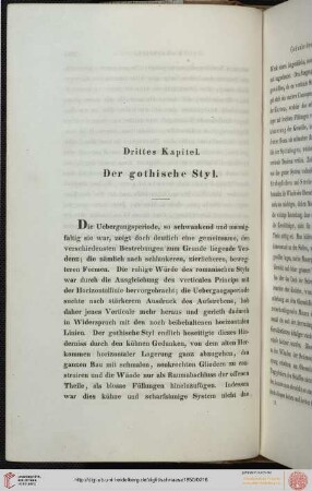 III. Der gothische Styl