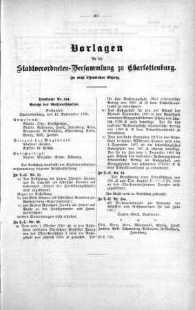 Vorlage, welche nicht für die Öffentlichkeit bestimmt sind (254), 14. September 1910