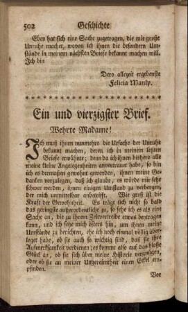 Ein und vierzigster Brief. - Fünf und vierzigster Brief.