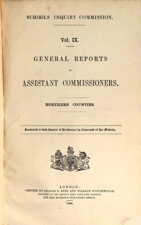 Schools Inquiry Commission, IX