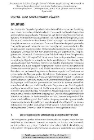 Einleitung