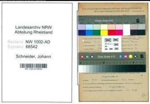 Entnazifizierung Johann Schneider, geb. 31.05.1898 (Kassenassistentin)