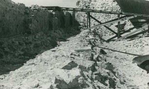 Talsperre Muldenberg bei Grünbach im Vogtland, Deutschland, 1947