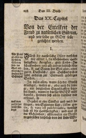 288-298, Das XX. - XXII. Capitel