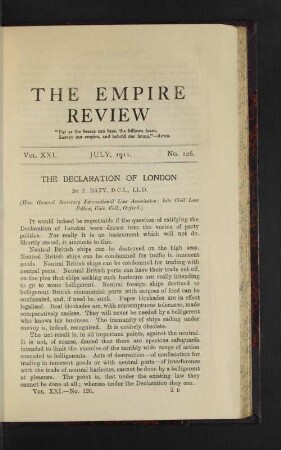 The Declaration of London.