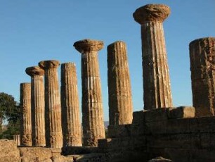 Reste Zeus-Tempel in Agrigent
