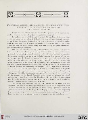 2.Ser. 1.1908: Jaarverslag van den Nederlandschen Oudheidkundigen Bond, utgebracht in de Algemeene Vergadering te Culemborg 5 Juli 1908