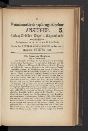 5. 30. Mai 1881