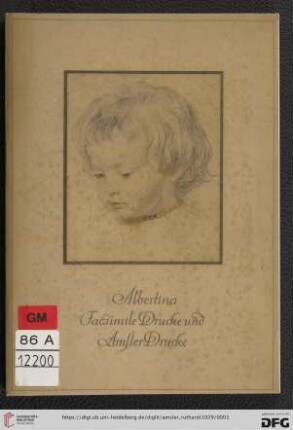 Albertina-Facsimiledrucke und Amslerdrucke : Handzeichnungen, Kupferstiche und Holzschnitte großer Meister in originalgetreuen Nachbildungen