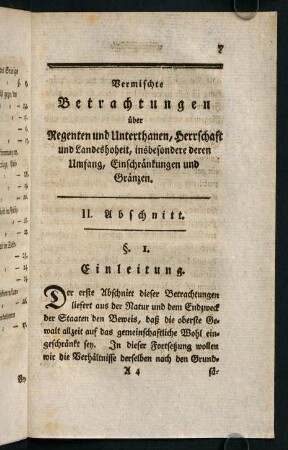 7-27, §. 1. Einleitung. - §. 10. Fortsetzung.