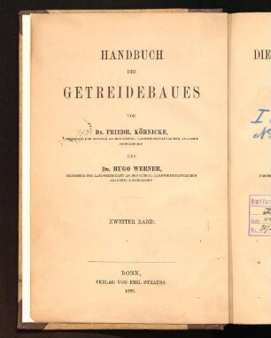 Die Sorten und der Anbau des Getreides