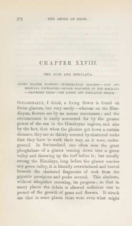 Chapter XXVIII. The Alps and Himálaya