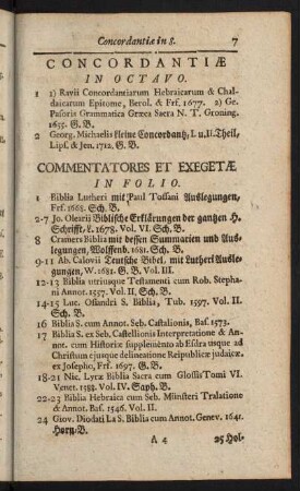 7-67, Commentatores et Exegetae