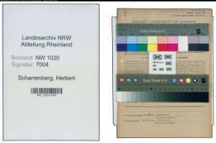 Entnazifizierung Herbert Scharrenberg , geb. 21.02.1921 ()