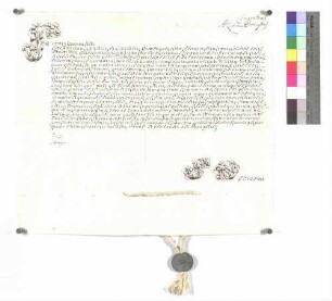 Formular des Treueids (forma iuaramenti) für den Ellwanger Propst Anton Ignaz Graf Fugger