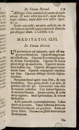 319-323, Meditatio CLVI