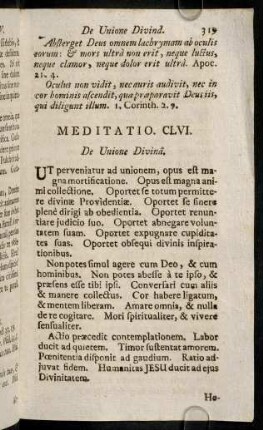 319-323, Meditatio CLVI