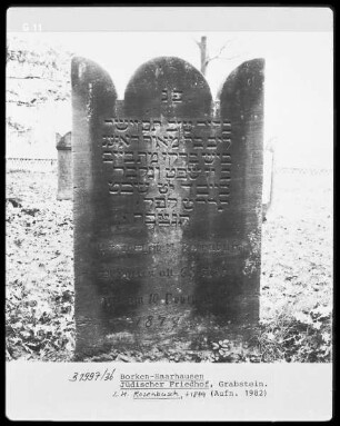 Grabstein L. M. Rosenbusch (+1879)