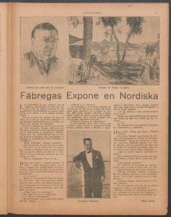 Fábregas expone en Nordiska