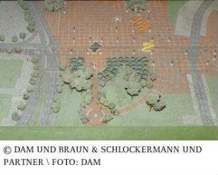 Alte Oper - Modell des Vorplatzes (4 Varianten)