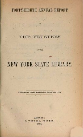 Annual report. 48. 1866, 30. März