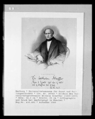 Bildnis des Universitätsprofessors Wilhelm Scheffer