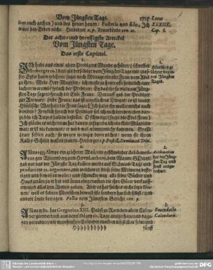 Der acht- und dreyssigste Artickel Vom Jüngsten Tage
