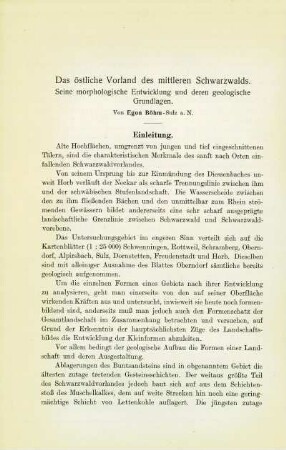 Das östiche Vorland des mittleren Schwarzwalds