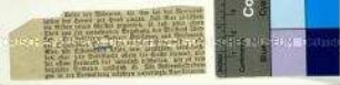 Abschnitt über die preußische Heeresreform im Nachruf (?) auf General Gerhard von Scharnhorst mit Erwähnung verschiedener Feldherren, darunter auch Hermann von Boyen (Fragment)