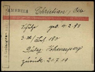 Christian, Otto - Clausen, Heinrich