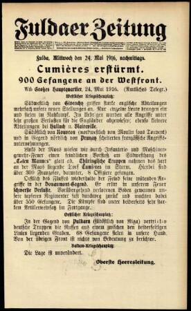 Ausgabe vom Mittwoch, den 24. Mai 1916.