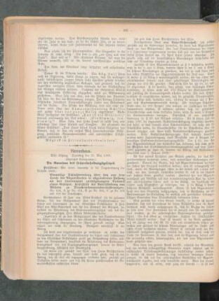 Herrenhaus : elfte Sitzung, Samstag, den 22. Mai 1909 ; (amtliches Stenogramm)