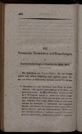 XIX. Vermischte Nachrichten und Bemerkungen.