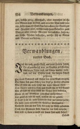 Verwandlungen, viertes Buch. - Lethe.