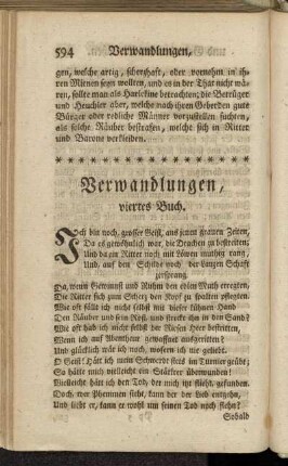 Verwandlungen, viertes Buch. - Lethe.