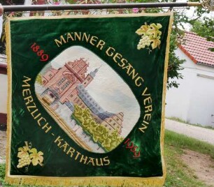 Fahne des Männergesangvereins Konz-Karthaus, 1889