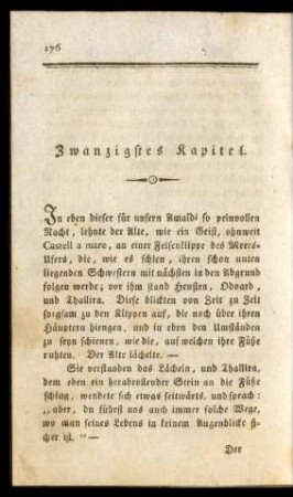 Zwanzigstes Kapitel.