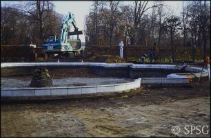 Potsdam, Park Sanssouci, Östlicher Lustgarten, Sanierung der östlichen Hauptallee.