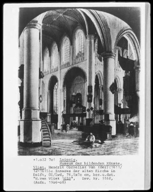 Inneres der alten Kirche in Delft