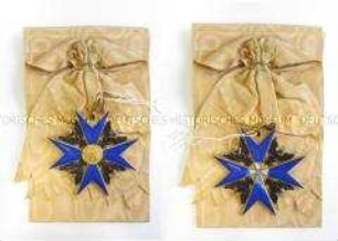 Hoher Orden vom Schwarzen Adler, Kreuz des Ordens mit Schärpe