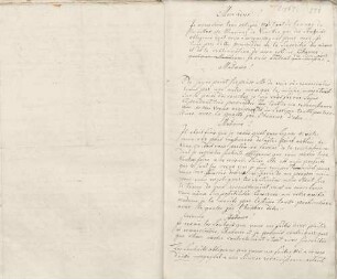 Karoline Luise von Baden an Unbekannt (ohne Ort)
