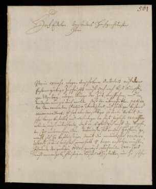 Brief von Gottfried Grünewald an Johann Friedrich von Uffenbach. Darmstadt, 31.1.1727
