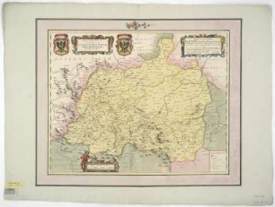 Karte von dem Herzogtum Schweidnitz, 1:160 000, Kupferstich, um 1663