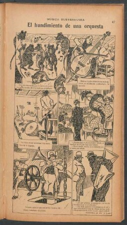 El hundimiento de una orquesta - [Cómic] : Música subterranea