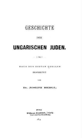 Geschichte der ungarischen Juden