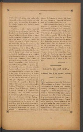 Cuentos de una reina : La pequeña hada de los cuentos y leyendas. Cuento rumano.